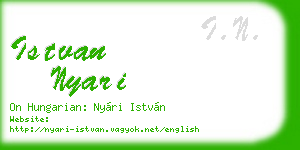 istvan nyari business card